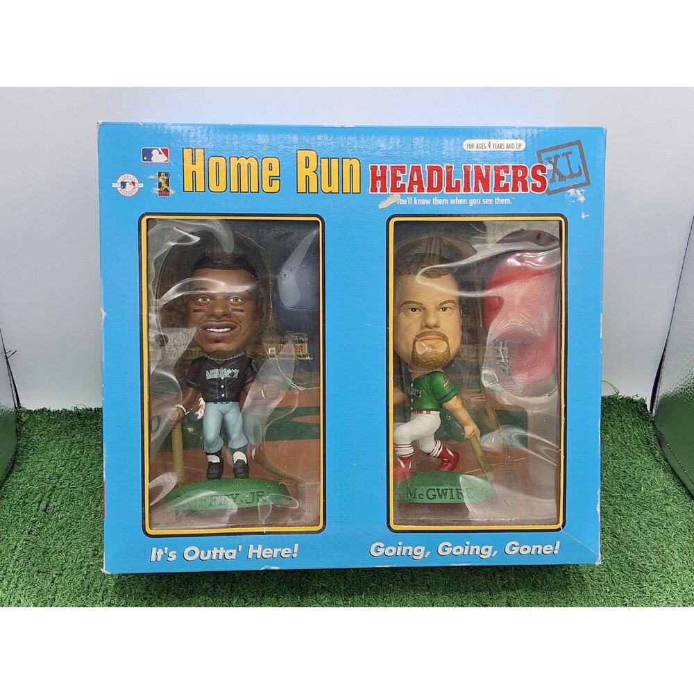 Vtg NIB 1998 MLB Home Run Headliners XL Ken Griffey Jr & Mark McGwire